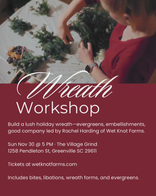 Fresh Christmas Wreath Workshop